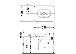 Duravit Раковина Bacino 0334520000 – фотография-6